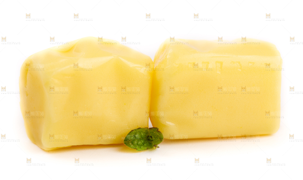 白底上的榴莲味糖果