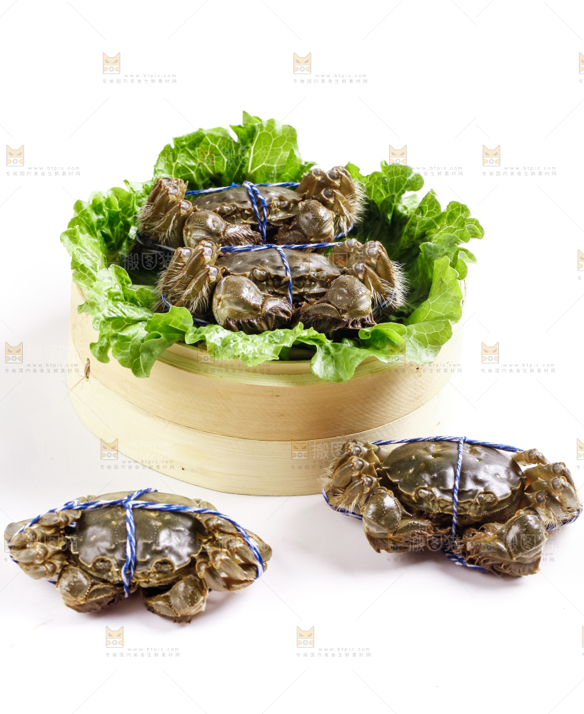 蒸笼里装着大闸蟹