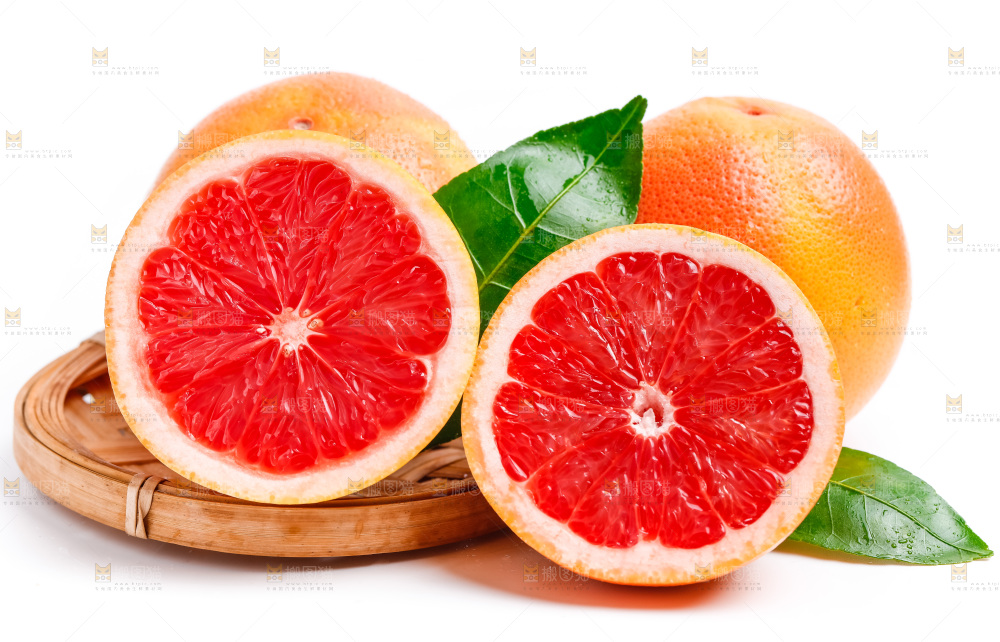 篮子里装着红心西柚