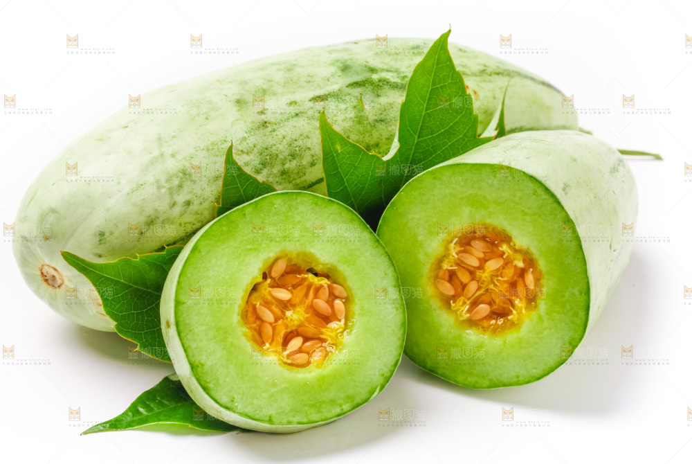 白底上放着新鲜羊角蜜
