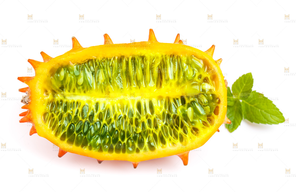 白底上的刺角瓜