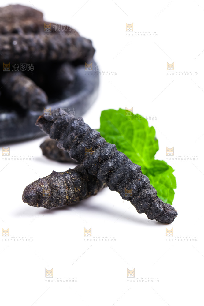 杯子上放着海参