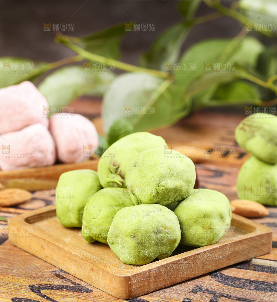 木底上的抹茶味奶枣