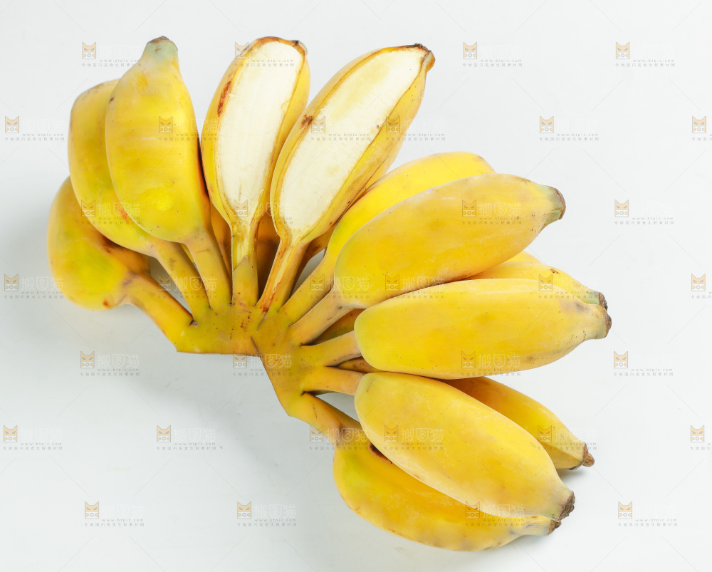 白底里放着广西苹果蕉