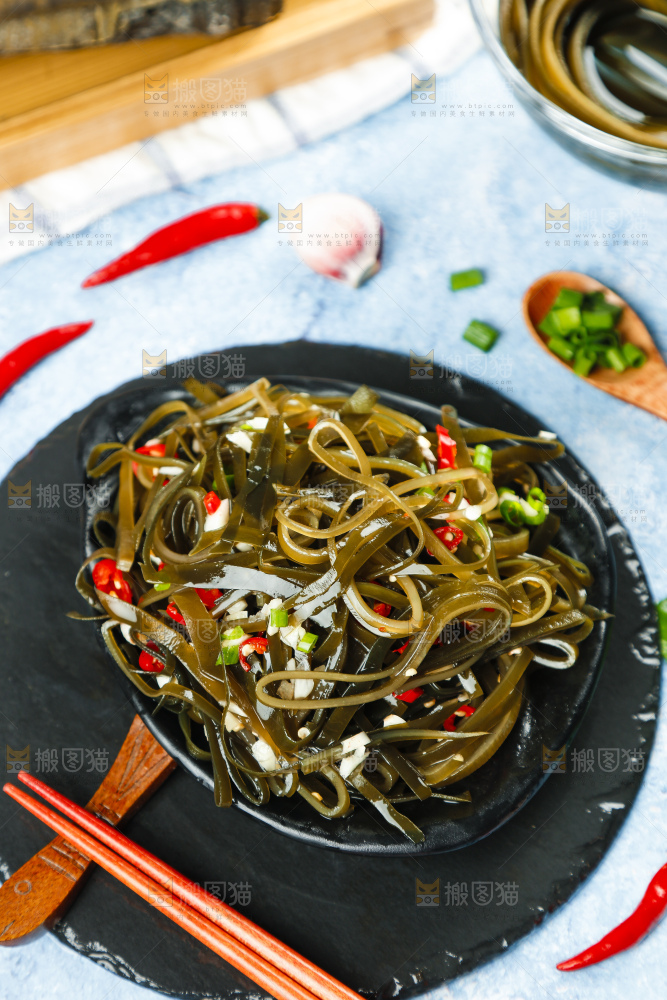 一盘凉拌海带