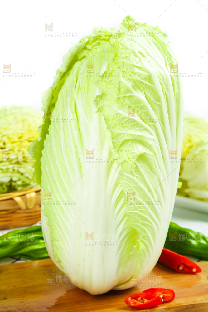 木底上放着大白菜