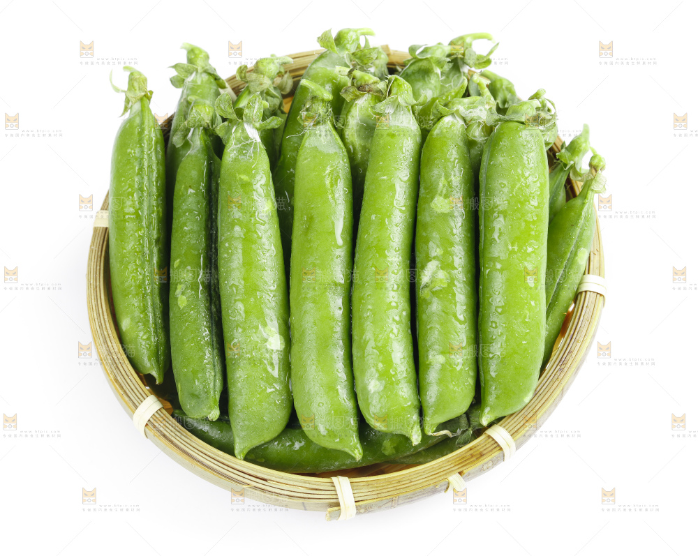 篮子里的新鲜豌豆