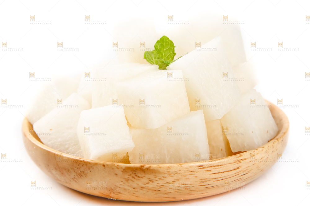 盘子里的白凉薯