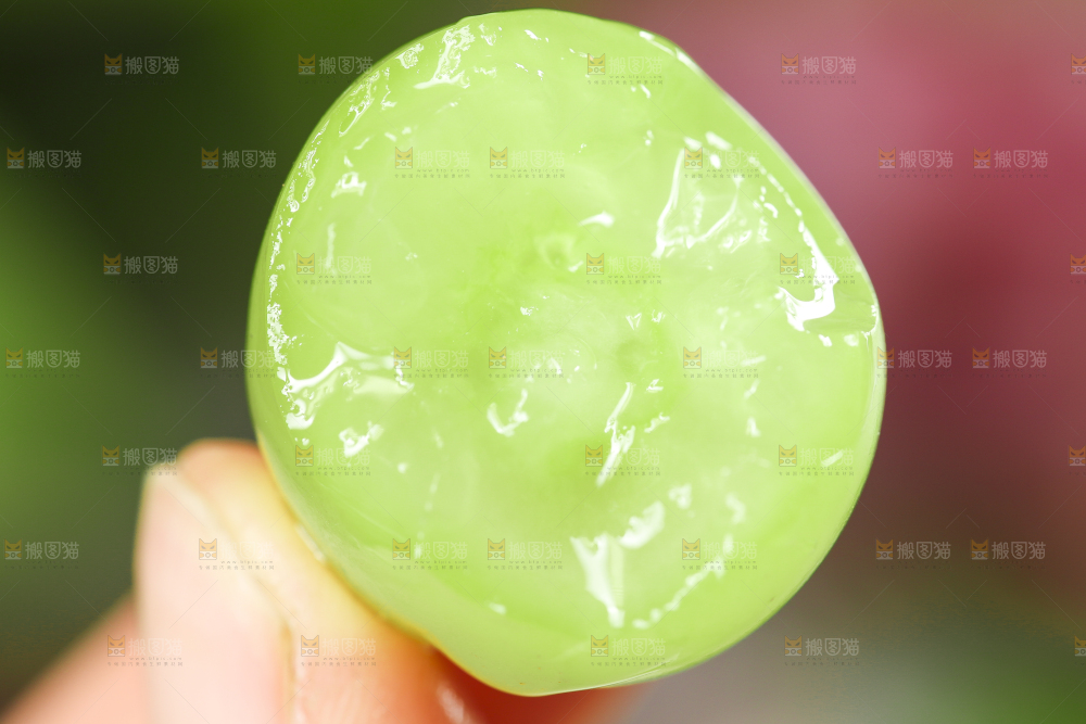 手里拿着阳光玫瑰
