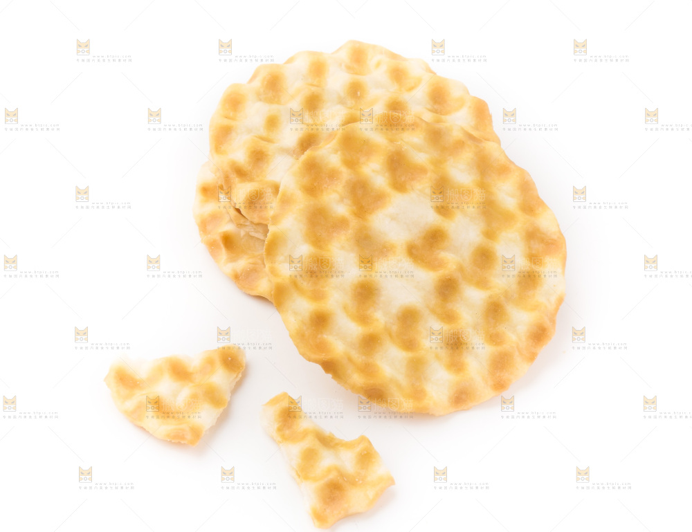白底上的石头饼