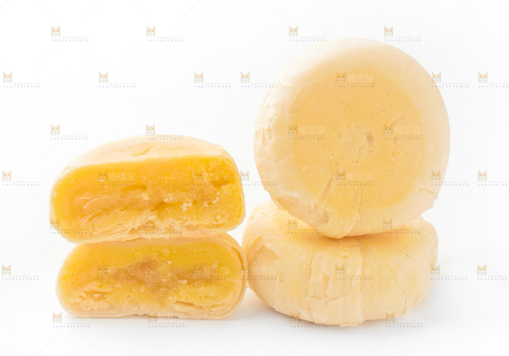 白底上的榴莲饼