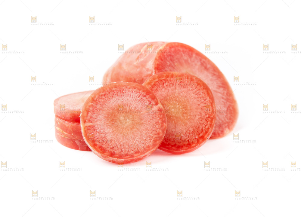 白底上放着四川红胡萝卜