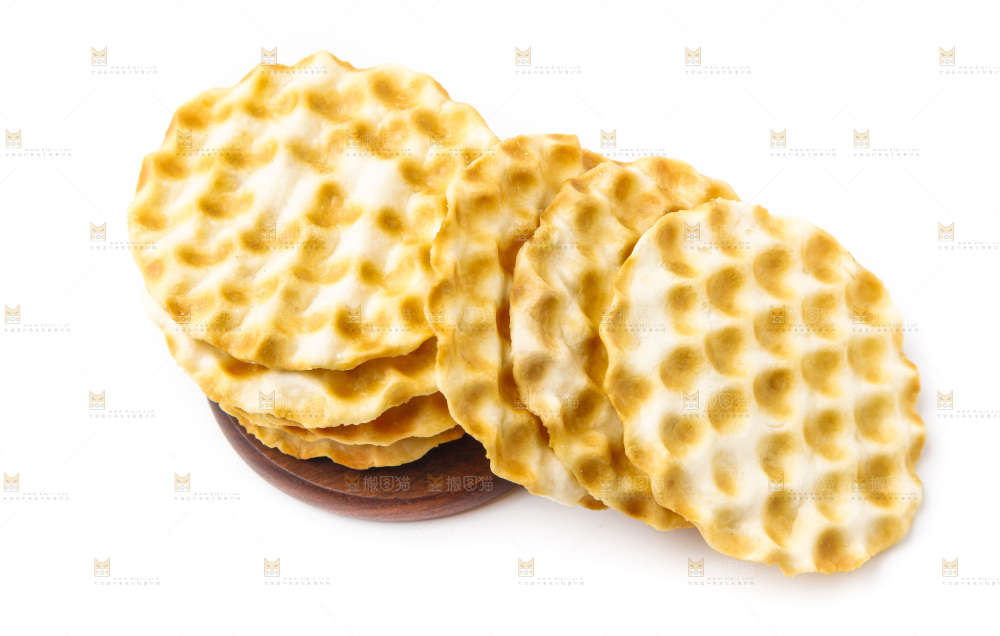 白底上的石头饼