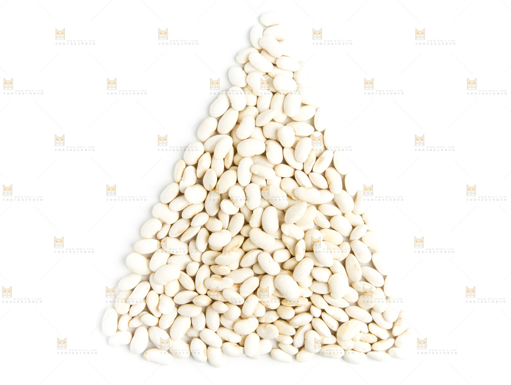 白底上的大白芸豆