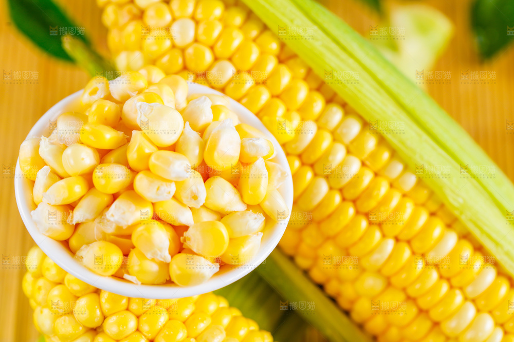 浅底上的水果玉米