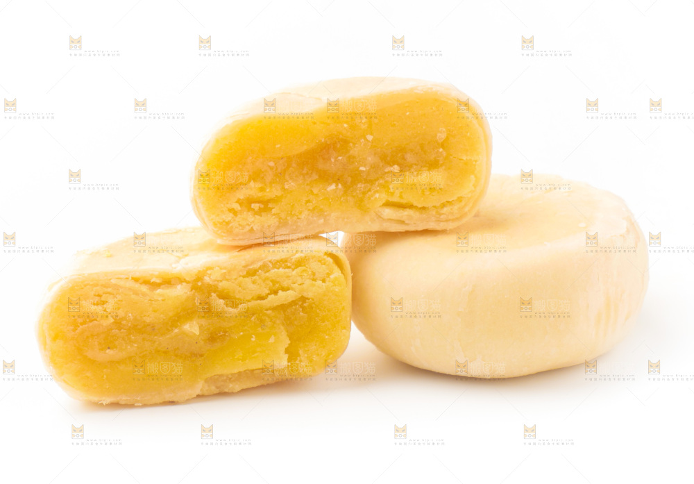 白底上的榴莲饼