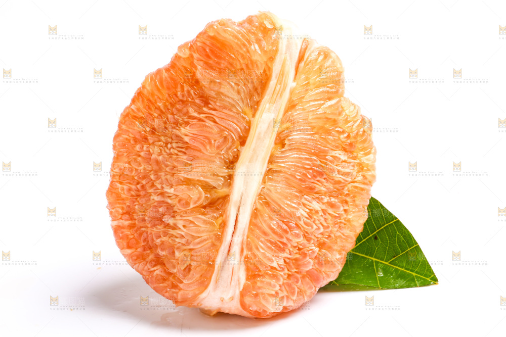 白底上的黄心柚子