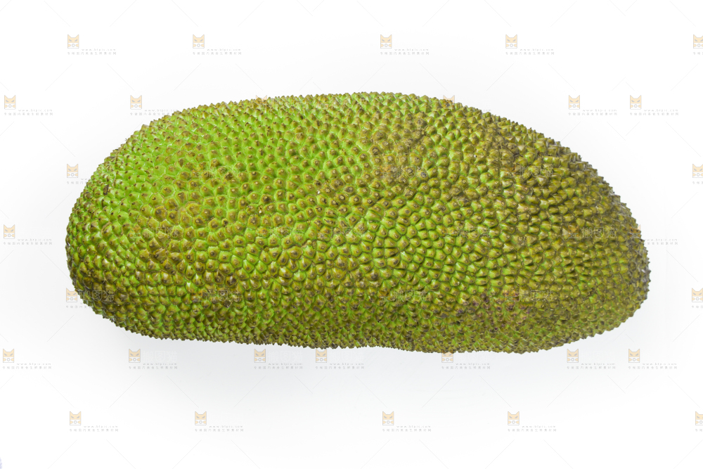 白底上放着海南菠萝蜜