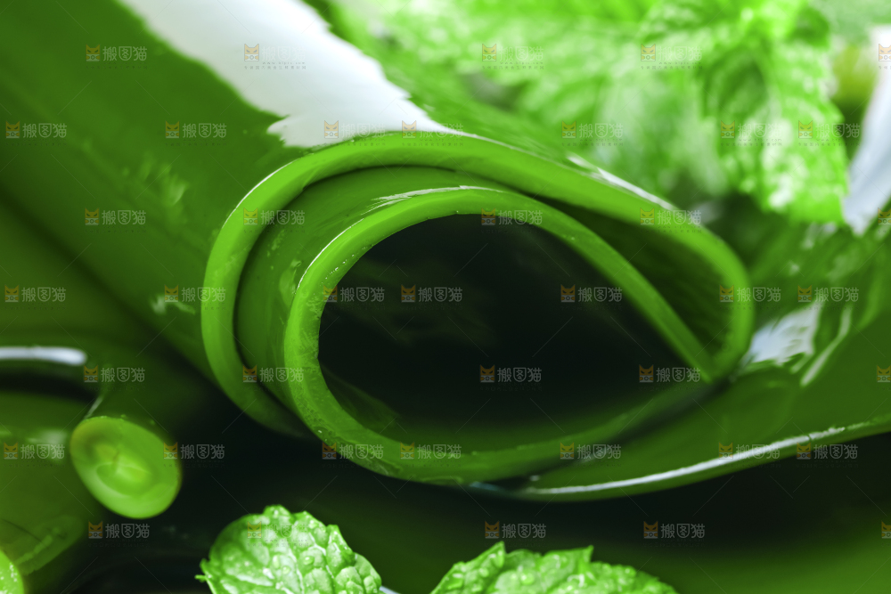 摆放着一堆的新鲜海带头