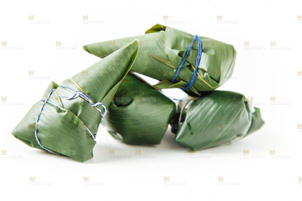 白底上的粽子