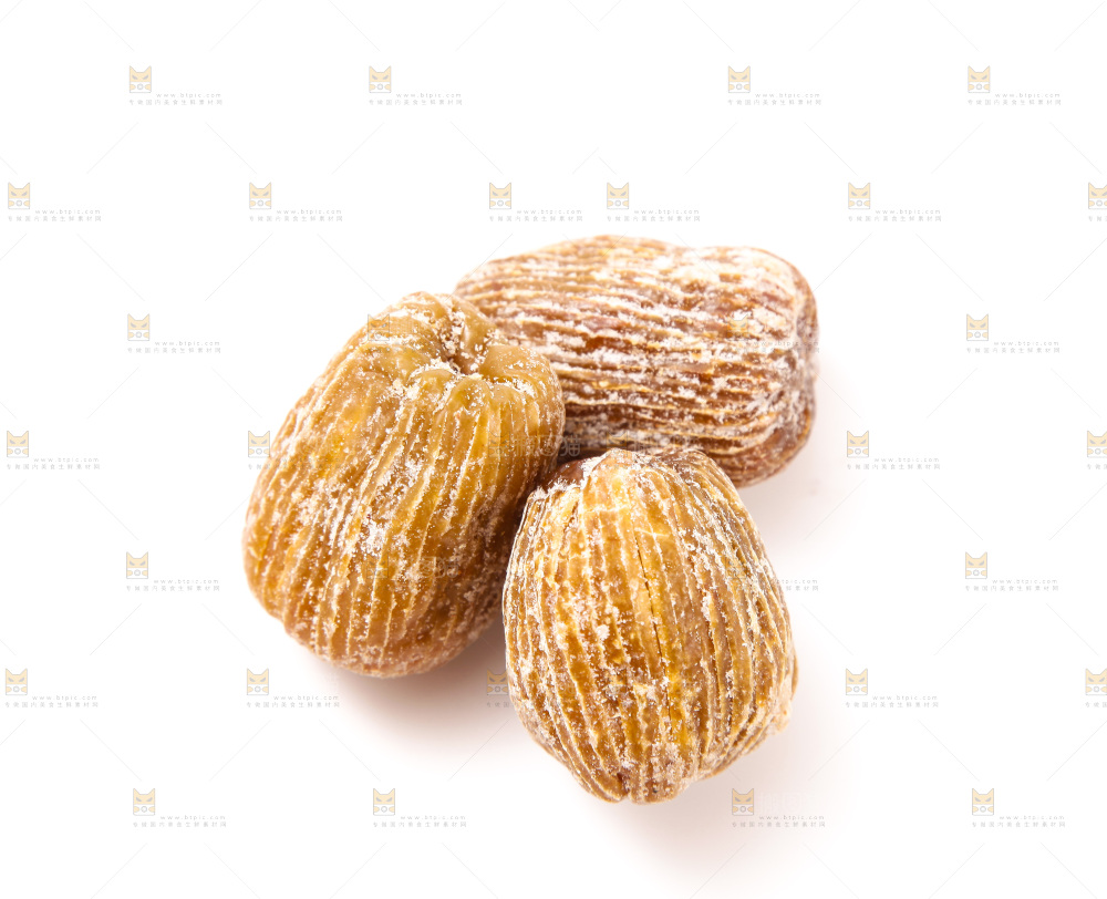 白底上的金丝蜜枣
