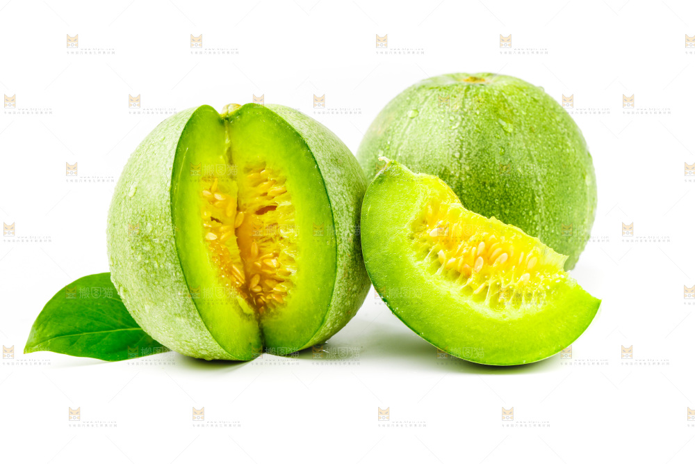 浅底上的山东绿宝石甜瓜