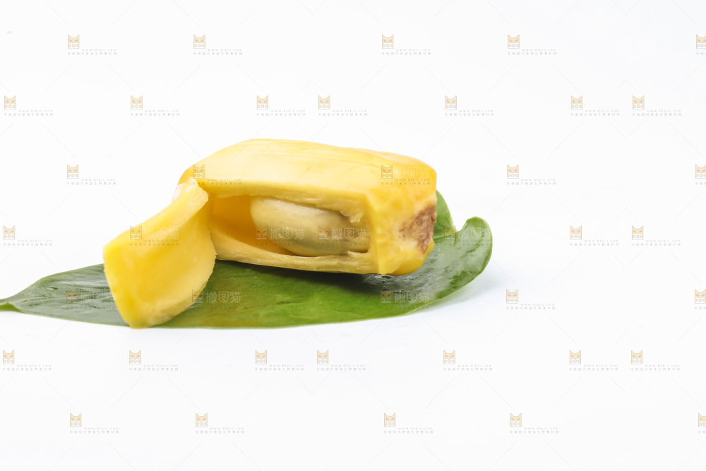 白底上放着海南菠萝蜜