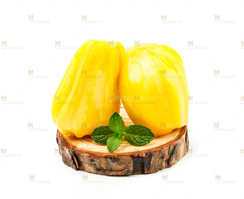 白底上的海南菠萝蜜