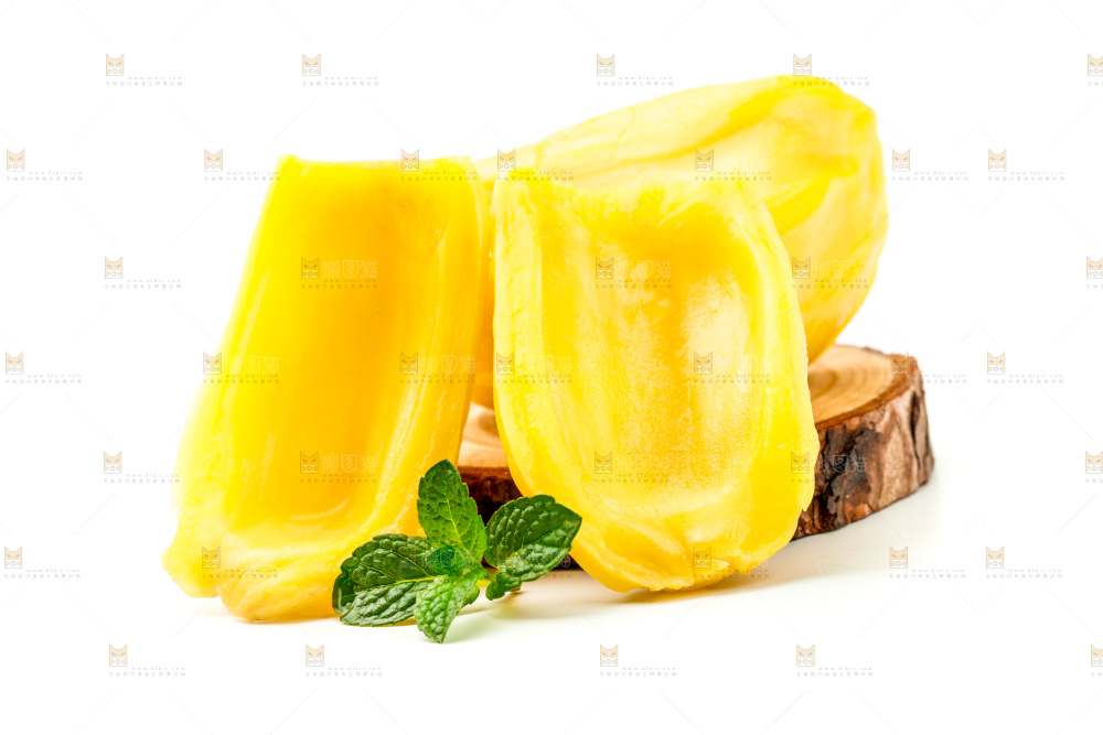 白底上的海南菠萝蜜