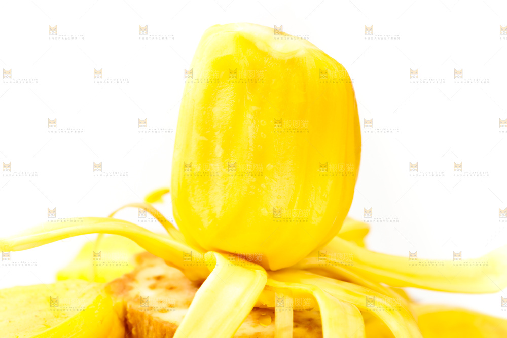 白底上放着海南菠萝蜜