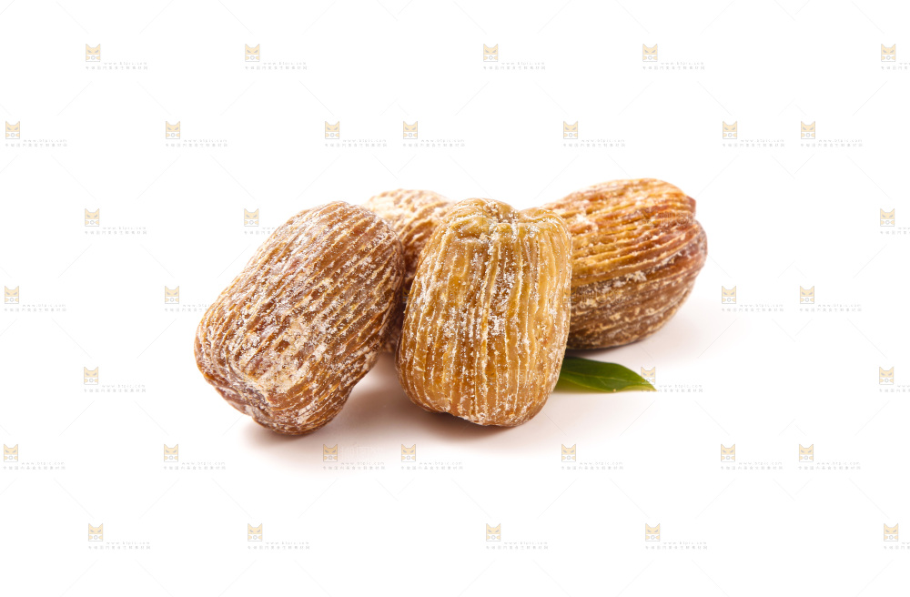 白底上的金丝蜜枣