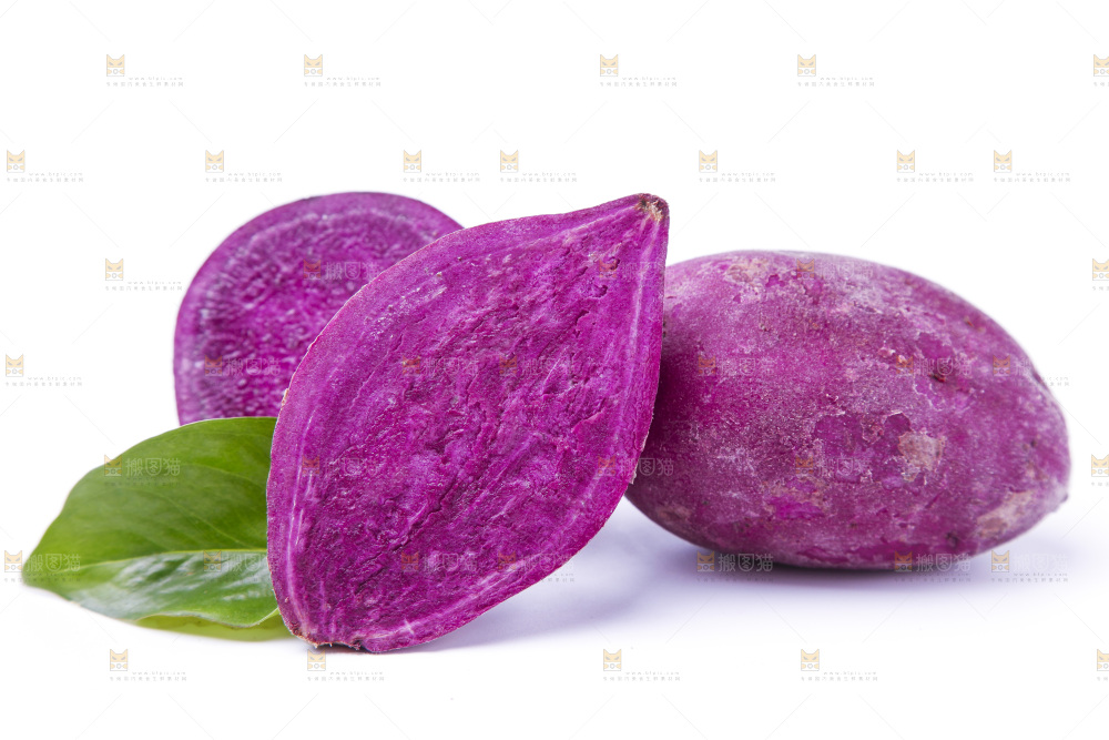 白底上的小番薯