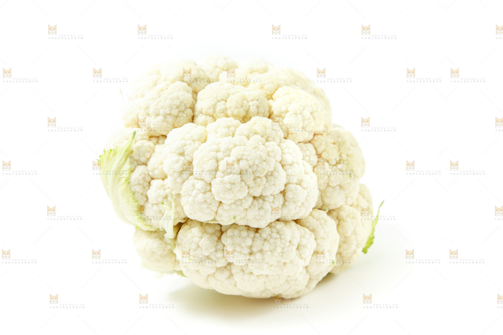 白底上放着花椰菜