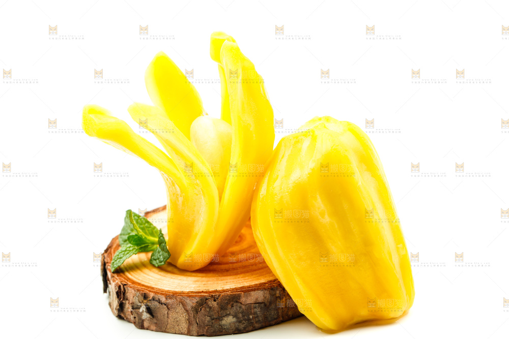 白底上的海南菠萝蜜