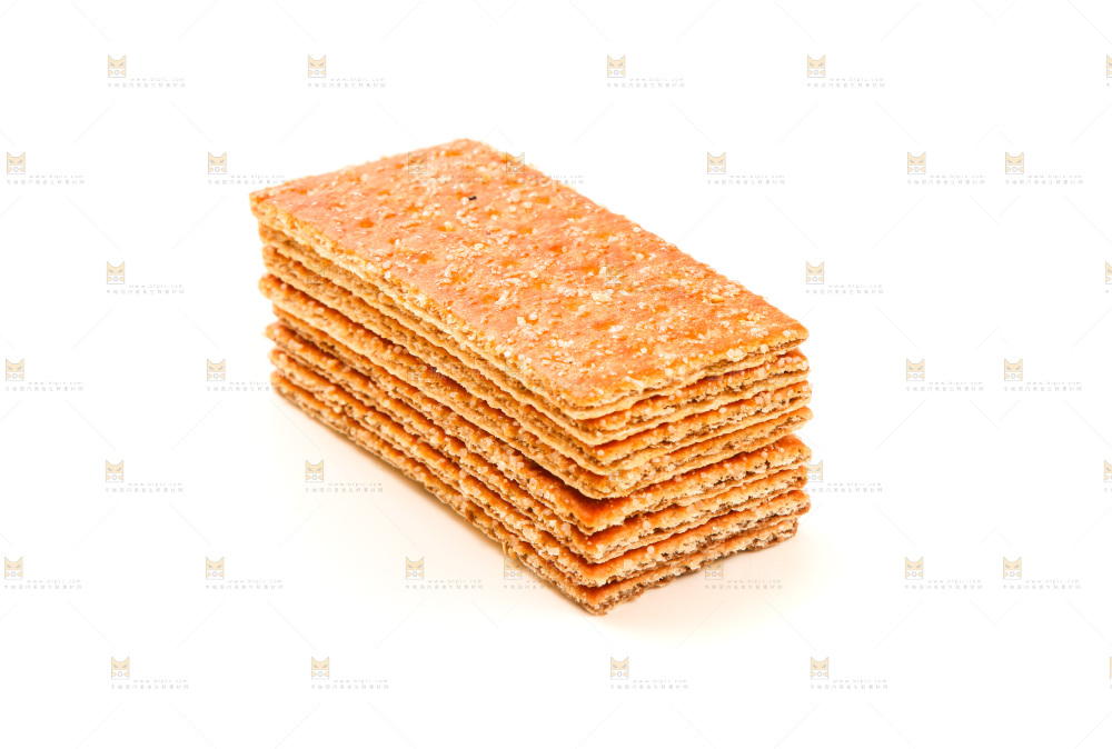 白底上的饼干