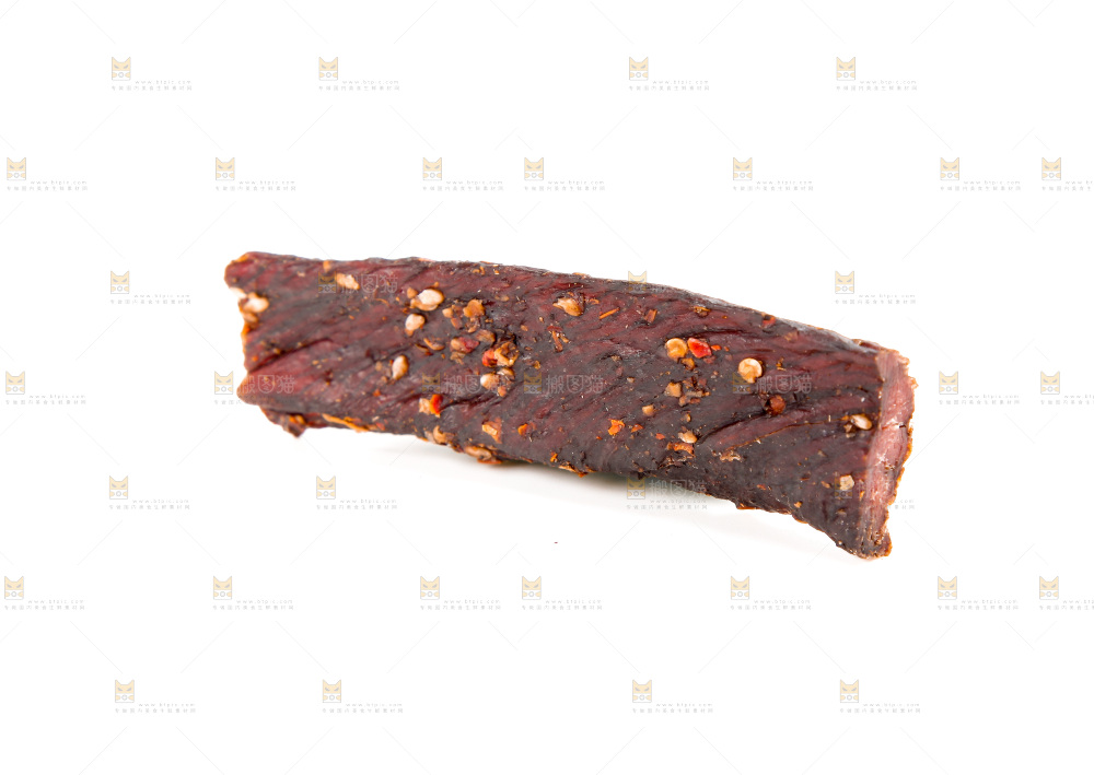 白底上的牛肉干