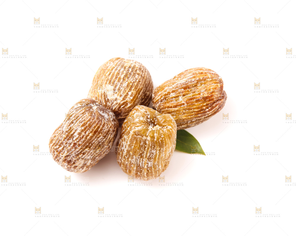白底上的金丝蜜枣