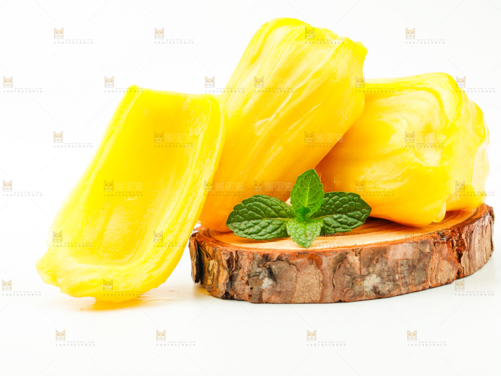 白底上的海南菠萝蜜