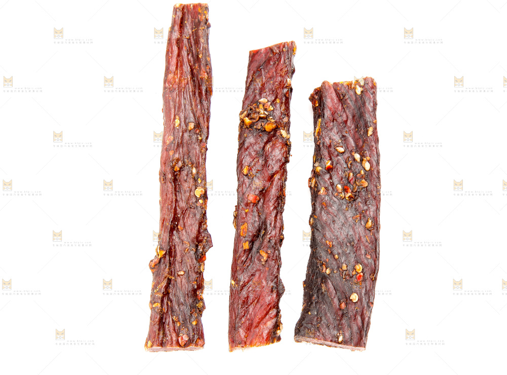 白底上的牛肉干