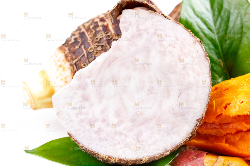 大芋头果肉特写