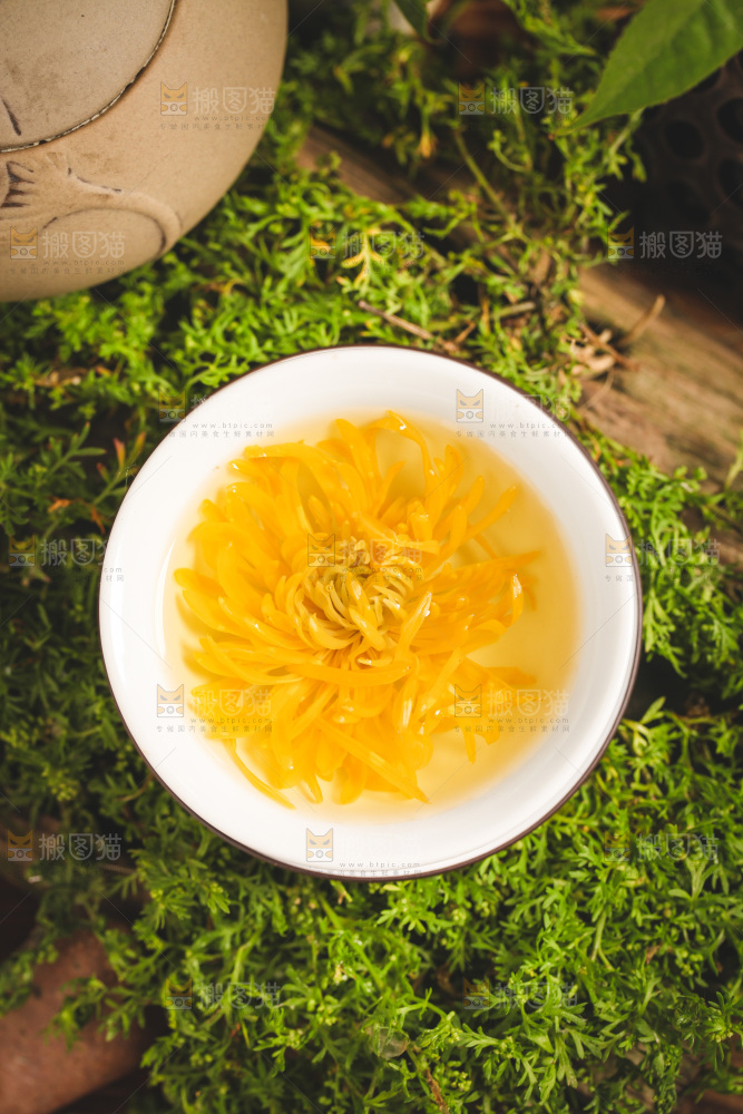 一杯金丝皇菊茶