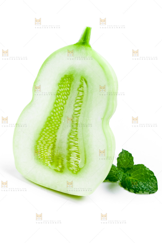 白底上的福娃人参果果肉
