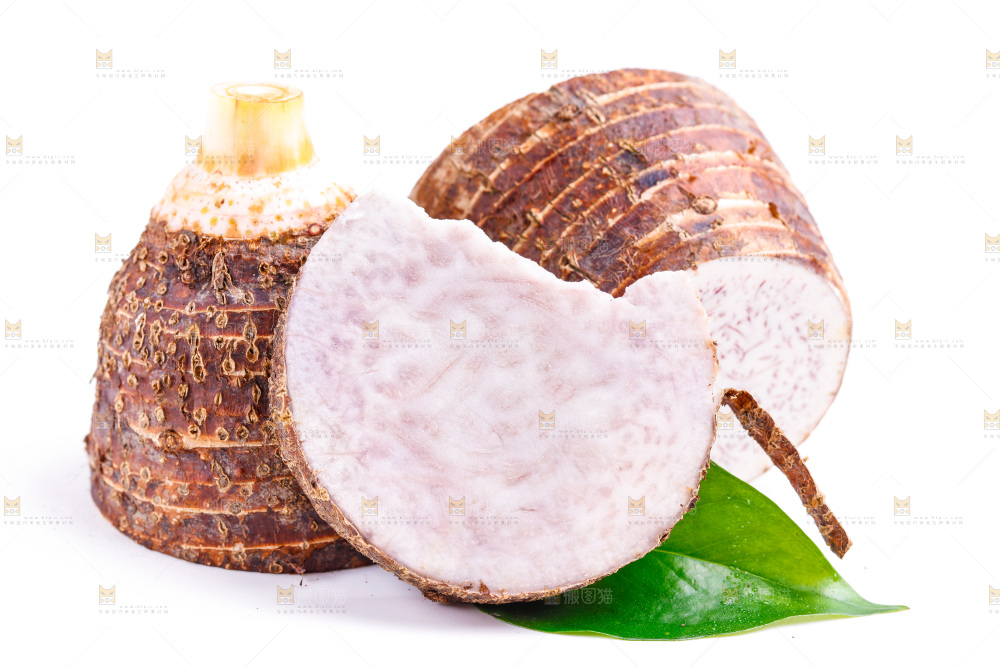 白底上放着荔浦芋头