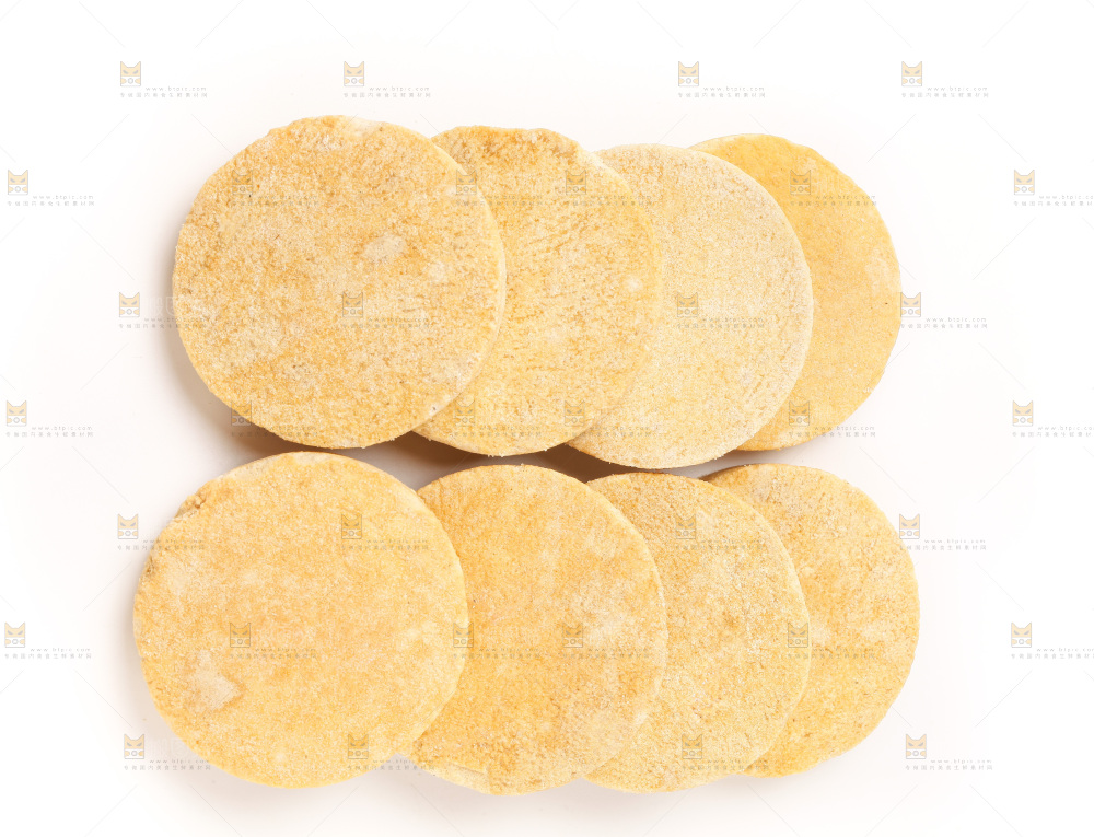 白底上的烟饼