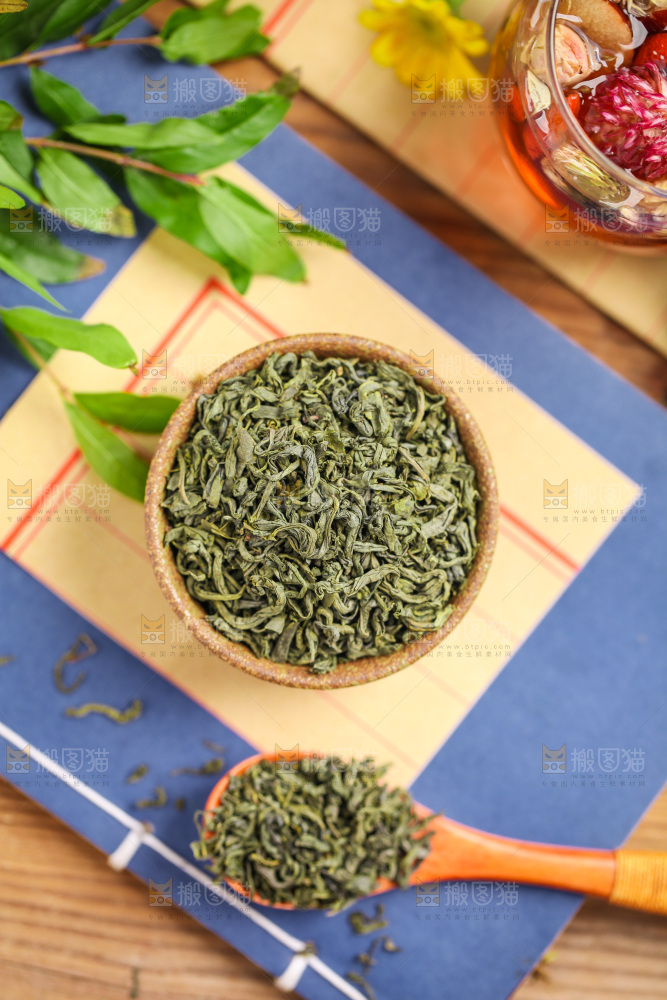 信纸上的一碗绿茶