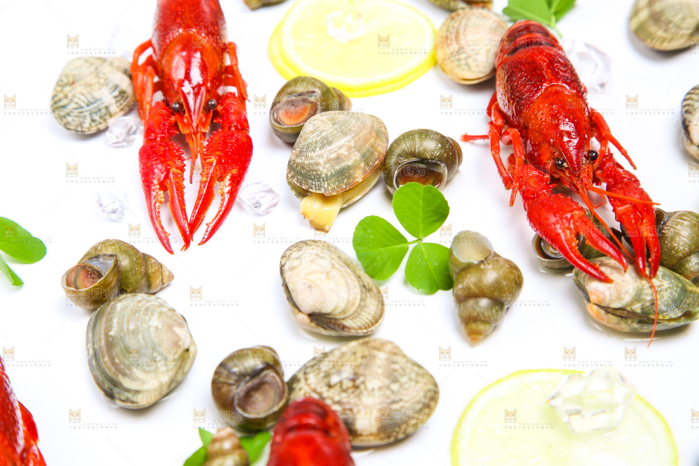 小龙虾背景纹理