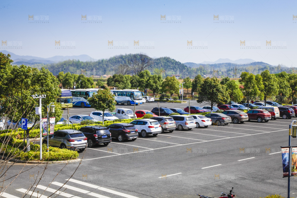 停车场里的车