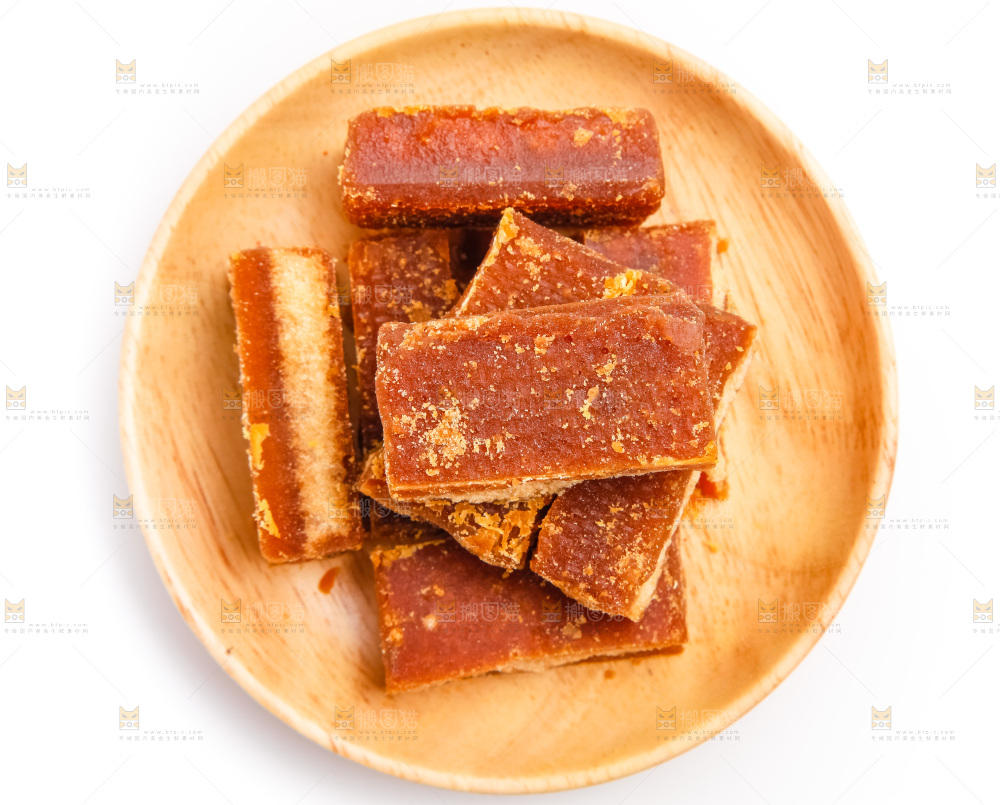 白底上的红糖片
