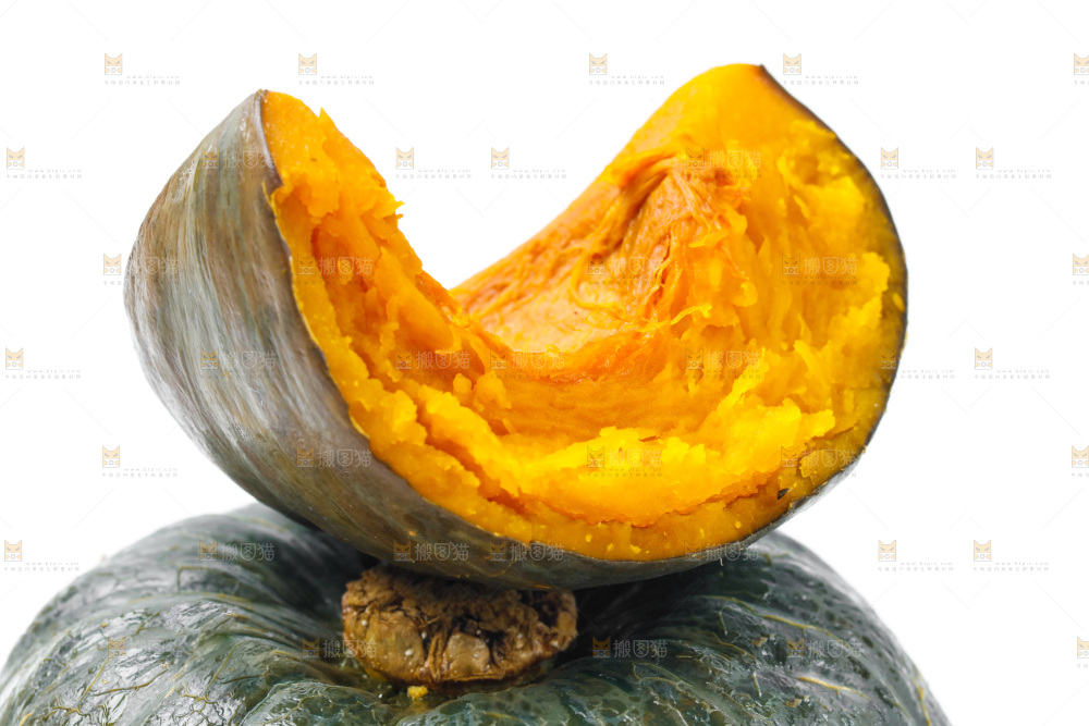 白底上放着贝贝小南瓜