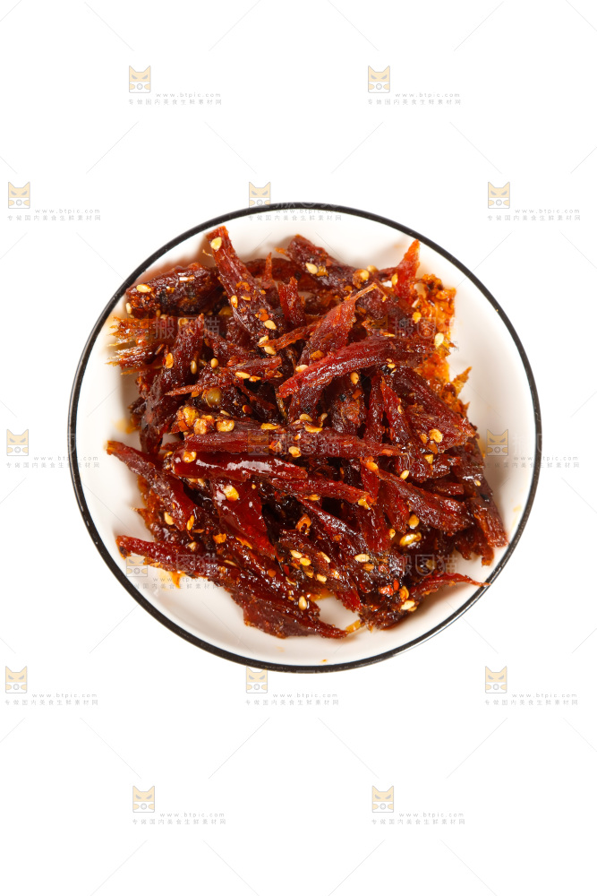 一盘手撕牛肉干